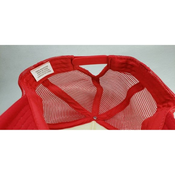 Sucktown Alaska (C.Dirkes) RED Mesh Foam Trucker Hat Rope 5-Panel Snap Back Cap - Picture 7 of 7